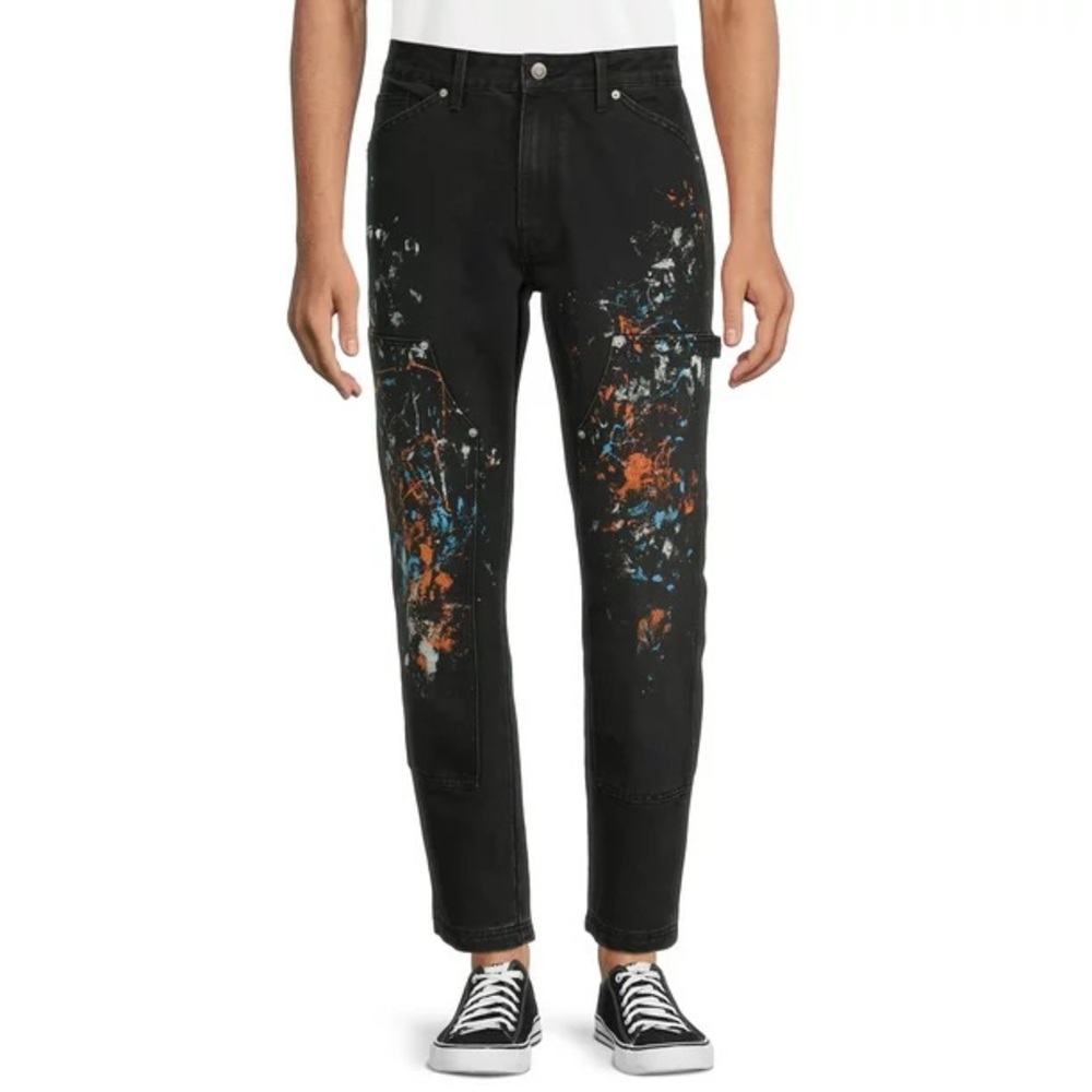 NWT No Boundaries Men’s Paint Splatter Carpenter Pants